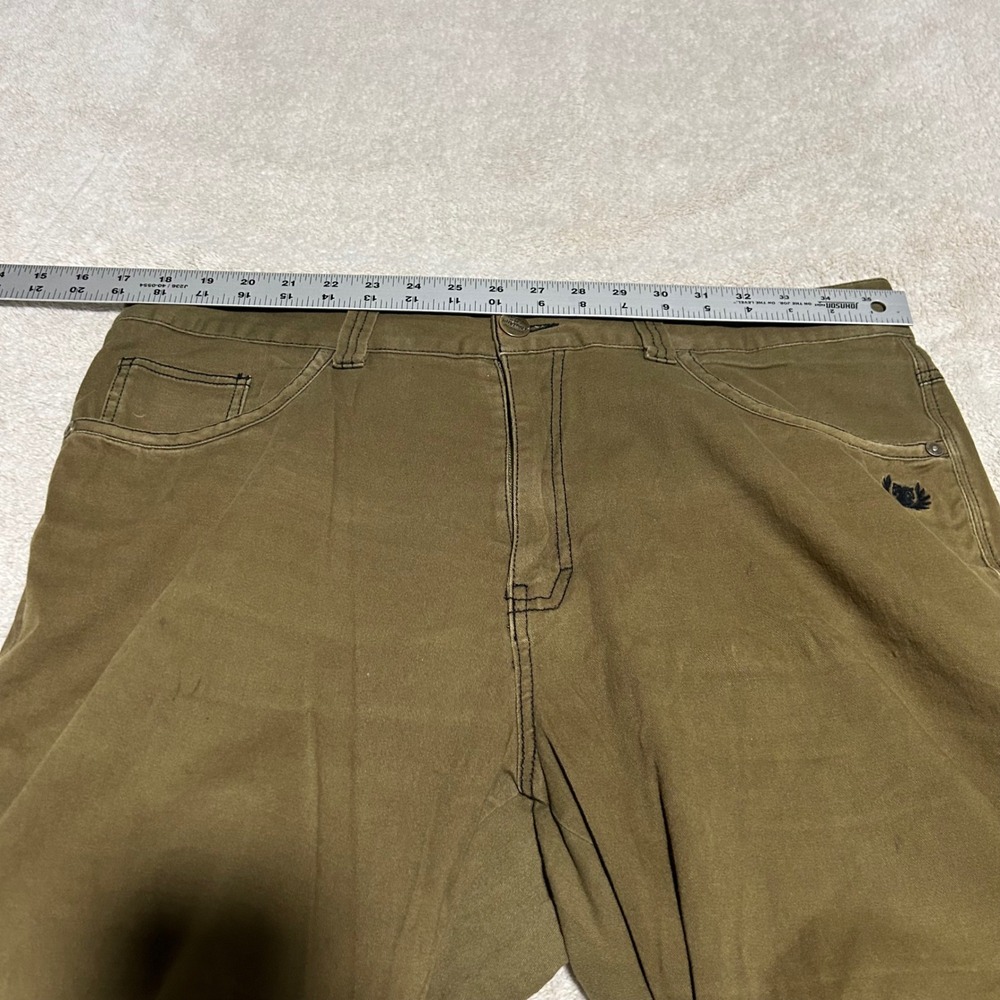 Carlos Ray Slim Fit Pants Mens 36 34 Olive Green Tactical Articulated Knee - Picture 8 of 10